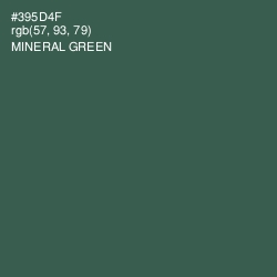 #395D4F - Mineral Green Color Image