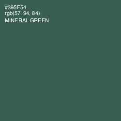 #395E54 - Mineral Green Color Image