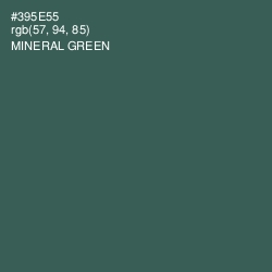 #395E55 - Mineral Green Color Image