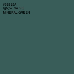 #395E5A - Mineral Green Color Image