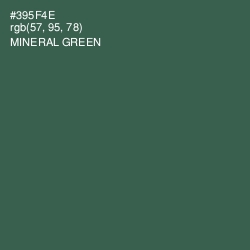 #395F4E - Mineral Green Color Image