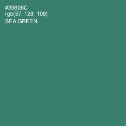 #39806C - Sea Green Color Image