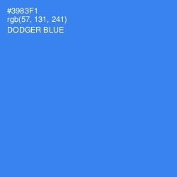 #3983F1 - Dodger Blue Color Image