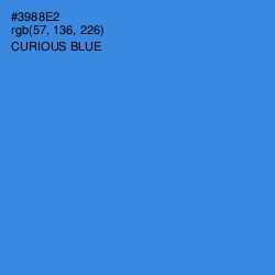 #3988E2 - Curious Blue Color Image