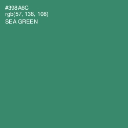 #398A6C - Sea Green Color Image