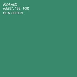 #398A6D - Sea Green Color Image