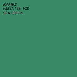 #398B67 - Sea Green Color Image