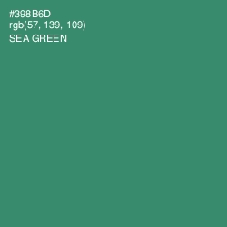 #398B6D - Sea Green Color Image