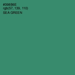 #398B6E - Sea Green Color Image