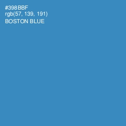 #398BBF - Boston Blue Color Image