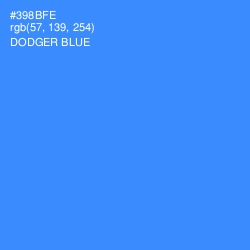 #398BFE - Dodger Blue Color Image