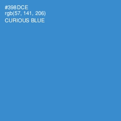 #398DCE - Curious Blue Color Image