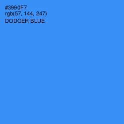 #3990F7 - Dodger Blue Color Image