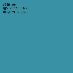 #3991A6 - Boston Blue Color Image