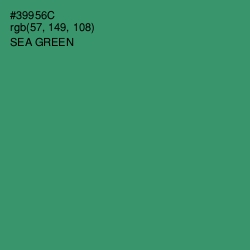 #39956C - Sea Green Color Image