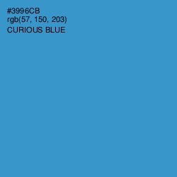 #3996CB - Curious Blue Color Image