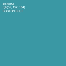 #3998A4 - Boston Blue Color Image