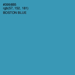 #3998B5 - Boston Blue Color Image