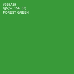 #399A39 - Forest Green Color Image