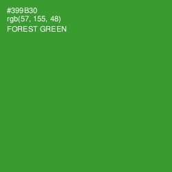 #399B30 - Forest Green Color Image