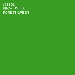 #399D24 - Forest Green Color Image