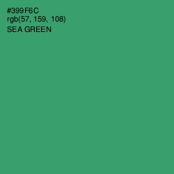 #399F6C - Sea Green Color Image