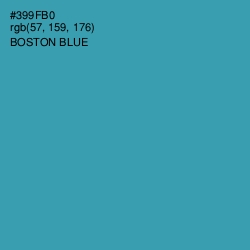 #399FB0 - Boston Blue Color Image