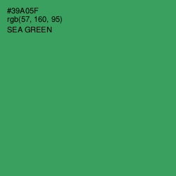 #39A05F - Sea Green Color Image