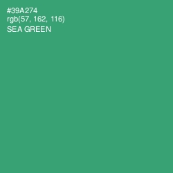 #39A274 - Sea Green Color Image