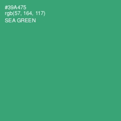 #39A475 - Sea Green Color Image