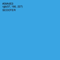 #39A6E3 - Scooter Color Image