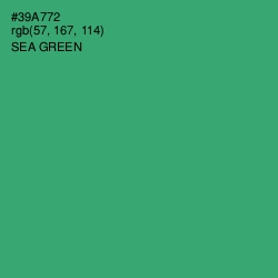 #39A772 - Sea Green Color Image