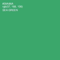 #39A86A - Sea Green Color Image