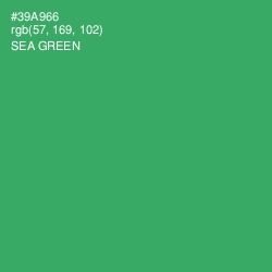 #39A966 - Sea Green Color Image