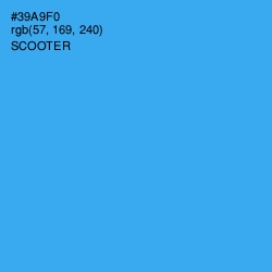 #39A9F0 - Scooter Color Image