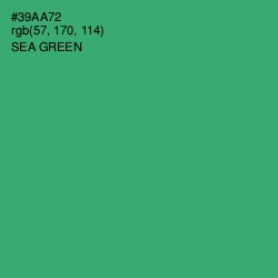 #39AA72 - Sea Green Color Image