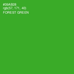 #39AB28 - Forest Green Color Image