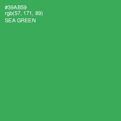 #39AB59 - Sea Green Color Image