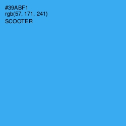 #39ABF1 - Scooter Color Image