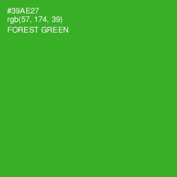 #39AE27 - Forest Green Color Image