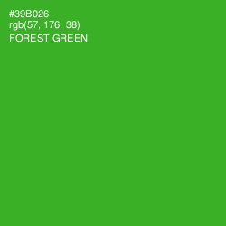 #39B026 - Forest Green Color Image
