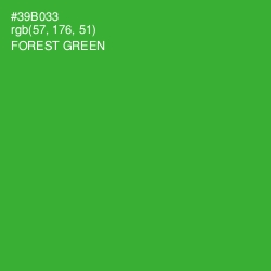#39B033 - Forest Green Color Image