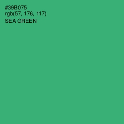 #39B075 - Sea Green Color Image