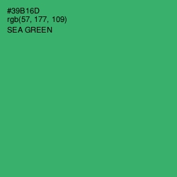 #39B16D - Sea Green Color Image
