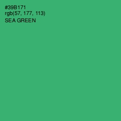 #39B171 - Sea Green Color Image