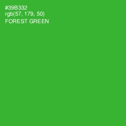 #39B332 - Forest Green Color Image