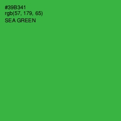 #39B341 - Sea Green Color Image