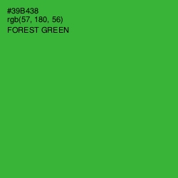 #39B438 - Forest Green Color Image