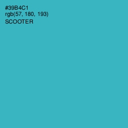 #39B4C1 - Scooter Color Image