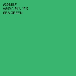 #39B56F - Sea Green Color Image